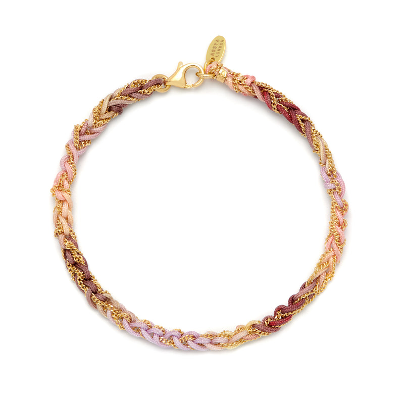 Gold & Pastel Friendship Bracelet