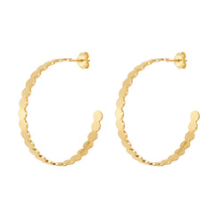 Gold Champagne Hoops